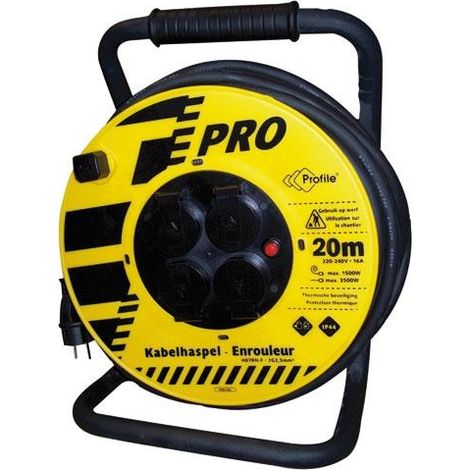 Avvolgicavo Pro multicolore 20 metri 16 A