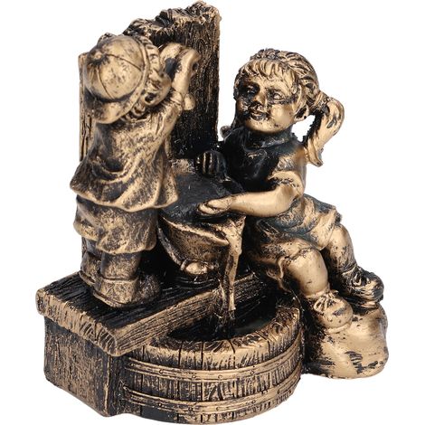 Statuette Enfant Jouant avec l'Eau en Résine pour Jardin et Décoration Intérieure (1/5)