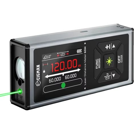 Mesure Laser, Mesure Bilatérale, Batterie Rechargeable, CD-60G, 60m (unidirectionnel) / 120m (bilatéral) (1/2)