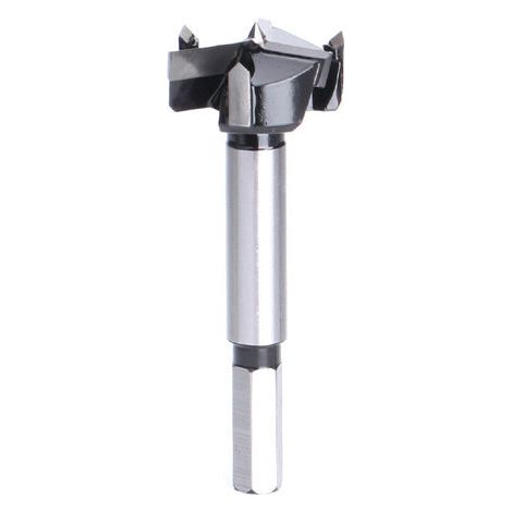 28mm diameter mortise wood router bit kit for hinge fixing. Marking template included. (1/4)