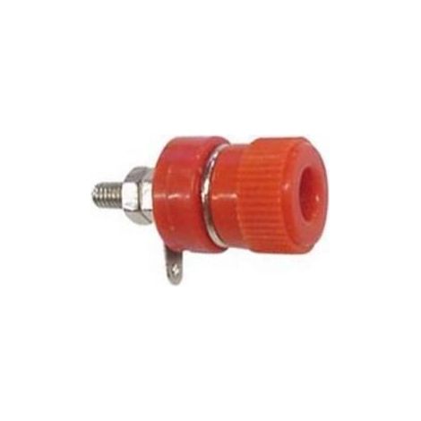Douille 4mm nickelee rouge alimentation electrique