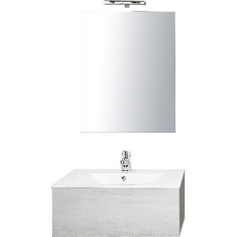 MOBILE BAGNO SOSPESO DA 70 MOD. UNIKA Olmo Bianco