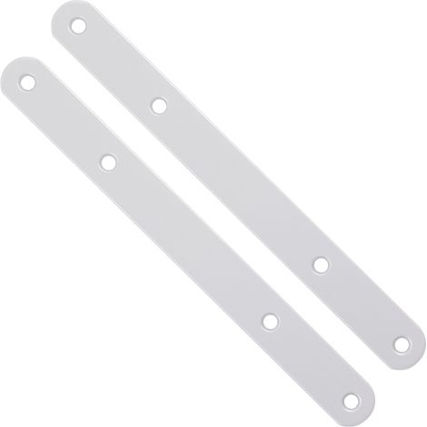 2 Stück Flachverbinder 200 x 20 x 3 mm Silbergrau Verbindungslaschen Möbelverbinder Korpusverbinder Blendenverbinder Frontblendenverbinder Verbindungsbleche Verbindungsbeschlag von SOTECH
