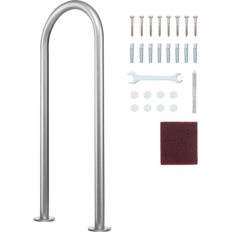 Rampe de piscine en aluminium 36 x 13 pouces avec plaque de base,barrière de sécurité pour piscines intérieures et extérieures,anti-rouille (1/5)