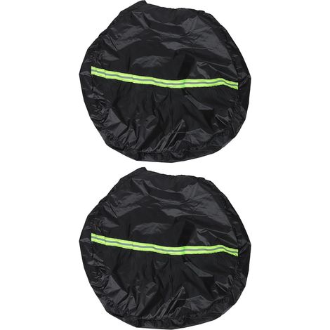 2 Pièces Housse de Roue de Secours Anti-UV pour Véhicule, Taffetas (1/5)