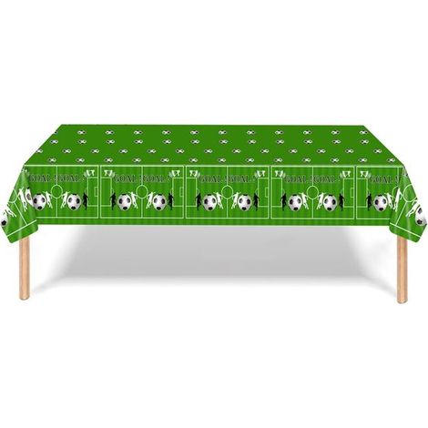 Tovaglia da calcio in PE, 1 pezzo, 220 x 130 cm, Coppa del Mondo 2026, impermeabile, decorazione Coppa del Mondo, tovaglia, runner da tavola, tovaglia in plastica con motivo calcistico per sport (1/5)