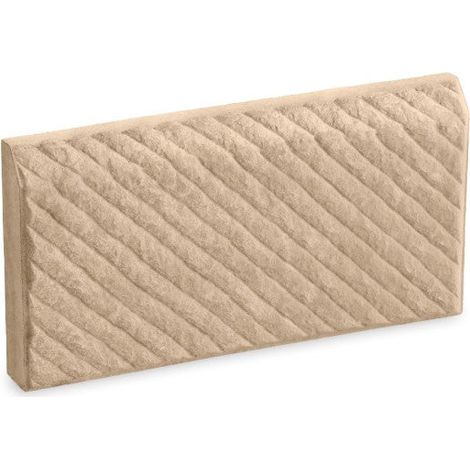 Bordillo Espliego - tallado en ángulo con textura de piedra - 50 × 25 × 4,5 cm - Palet de 108 unidades - Beige (1/2)