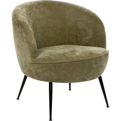 Tildae Sessel in Stoff Grün L69xl63xH71 cm - Atmosphera créateur d'intérieur