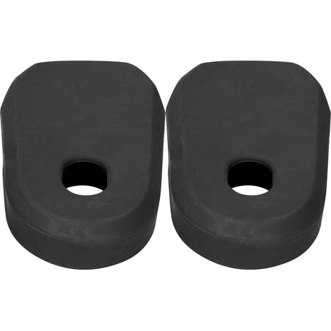 Set mit 2 Silikon-Kurbelgarniturschonern für Mountainbikes, Rennräder und Falträder, schwarz (1/5)