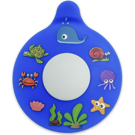Bouchon de baignoire en silicone, motif plage et corail, universel, cadeau parfait pour enfants et bébés. (1/5)