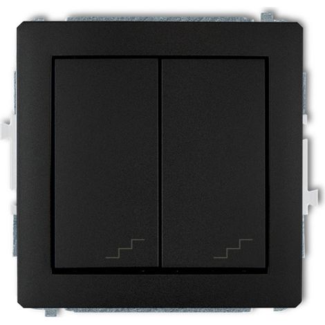Conector doble para escaleras Deco, negro mate, 12DWP-33