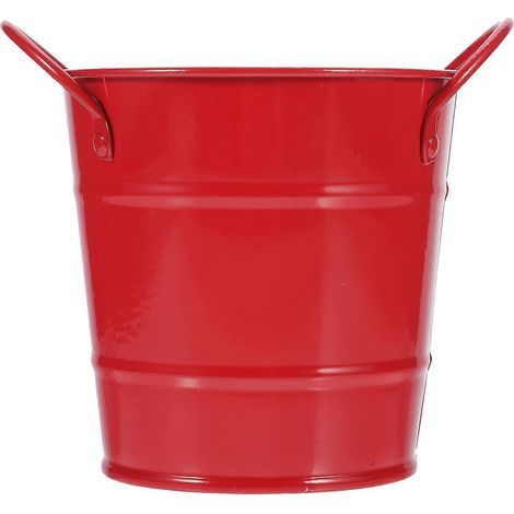 Metallener Stiftehalter, Stifteorganizer, für Büro, Schule oder Studentenwohnheim. – 14 x 12 cm – Rot (1/4)