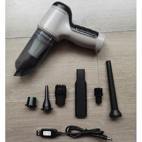 Aspirapolvere portatile, mini aspirapolvere portatile 3 in 1, potente aspirapolvere portatile senza fili da 9000 Pa 120 W 4000 mAh, ricarica rapida USB, aspirapolvere per auto per la pulizia di peli d (1/4)