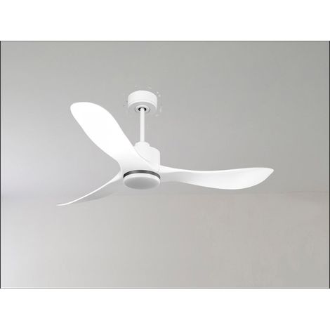 Modulo Regular Ring  - Super destratificateur et ventilateur DC 106 cm blanc pales bois blanc sans Lumière  15 à 20 m² (1/5)