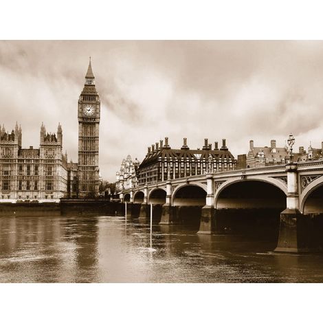 London Big Ben, photo murale, 360x254 cm, 4 parts (1/3)