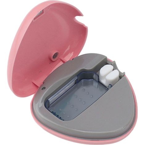Désinfectant à brosse à dents transportable rechargeable étui nettoyant support voyage maison rose (1/5)