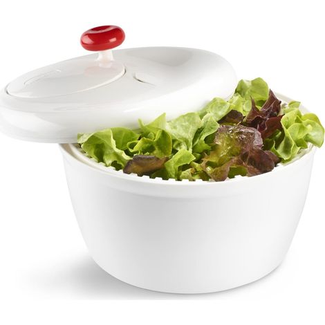 Moulinex K10101 Scola Insalata, 26x26, Lavabile in Lavastoviglie, con Pulsante d'Arresto, Base Antiscivolo e Ampia impugnatura, 5L (1/4)