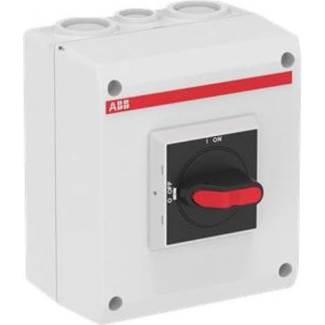 Interruttore di sicurezza 3P 16A 7,5 kW 1Z 0R IP65 OTP16T3M 1SCA022400R9910