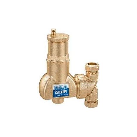 Caleffi DISCAL Mikroblasenabscheider drehbarer Flansch waage- und senkrechter Einbau Ø22 551702 (1/2)