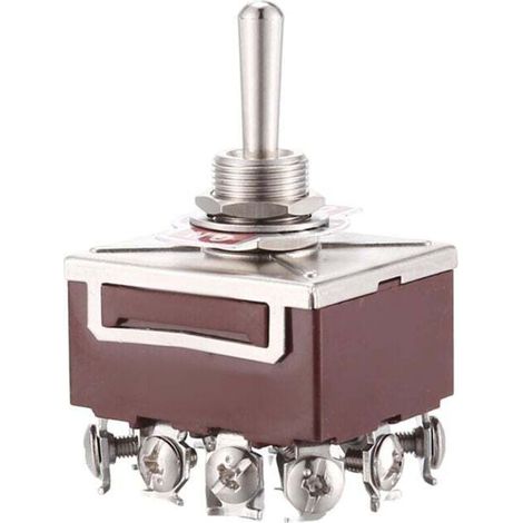 AC 380V 10A ON / OFF 3 Positions Interrupteur a bascule 4 broches 4PDT-Crezuo (1/4)