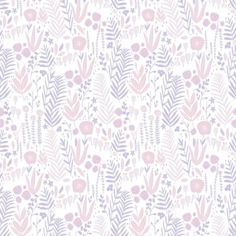 Flowers wallcovering wall Profhome 381181 non-woven wallpaper slightly textured with floral pattern matt white pink purple beige 5.33 m2 (57 ft2)