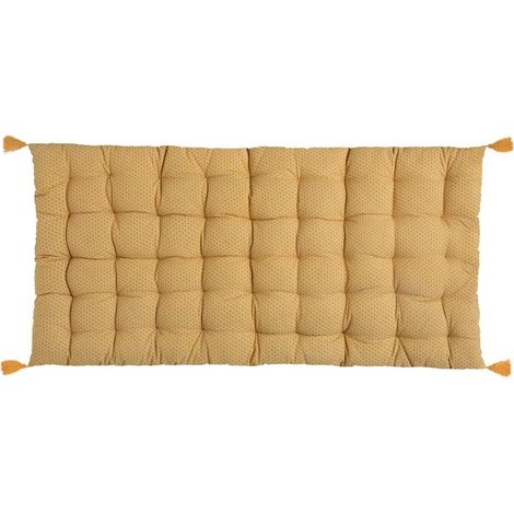 Otto BODENKISSEN 60x120cm GELB Boho Style mit Fransen