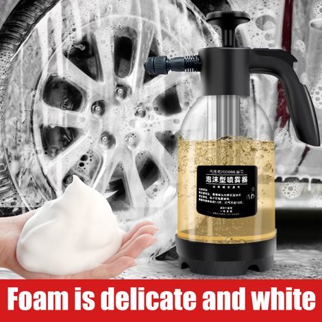 Pulvérisateur de mousse pour lavage auto 2L, canon à mousse, tuyau d'arrosage, nettoyant mousse pour voiture (1/5)