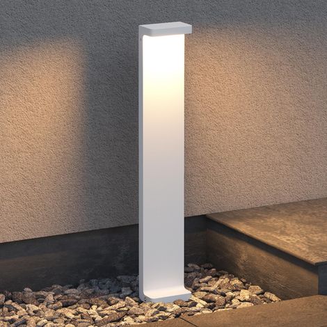 Mai & Mai Außenleuchte 10x6x60cm IP65 Wegeleuchte Außen  Pollerleuchte für Garten, 3000K Stehlampe Gartenlampe  Außenlampe Standleuchte Sandweiß 6W LumaTorch