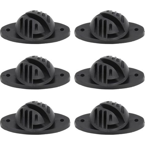 Electric Fence Insulator, 100PCS Intermediate Fence Insulator Bearing Hemispherical Post Insulator 15KV for Electronic Animal Breeding Grid System, Black, default (1/5)