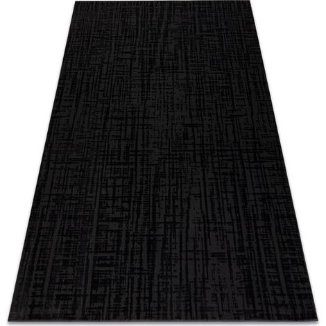 Alfombra AURA J2557A negro / antracita - Pauta, estructural, moderna black 80x150 cm (1/5)
