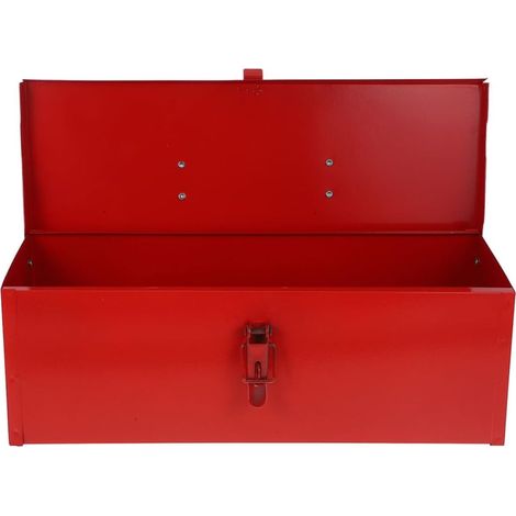 Valise à Outils Usage Multifonctionnel Grosse Capacité en Fer Rouge Design Élégant et Accès Rapide pour Rangement Garage ou Atelier (1/5)
