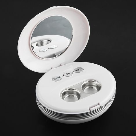 Étui de nettoyage ultrasonique pour lentilles de contact avec port USB. (1/5)