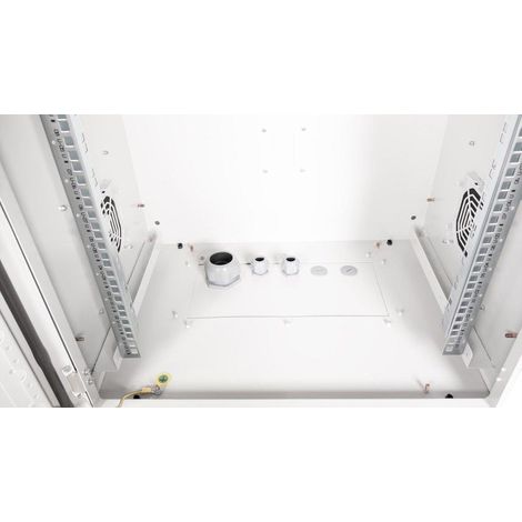 Roline Armario rack mural 12U robusto acero gris