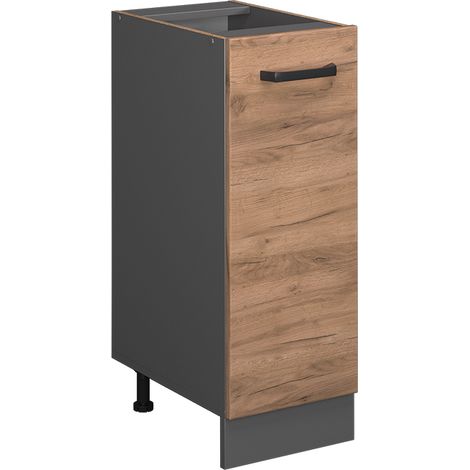 Unterschrank  R-Line, Goldkraft Eiche, 30 cm ohne Arbeitsplatte, Vicco