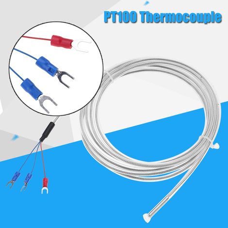 Sonde PT100 3 fils étanche résistante à la corrosion pour mesure de température (1/5)