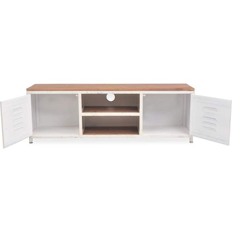 Mobile TV Armadietto TV Mobile Porta TV 120x30x40 cm Bianco (1/5)