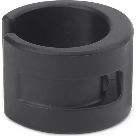 Anneau de protection en caoutchouc pour fourche avant de VTT, protection anti-collision et autocollant pour chaîne (noir) (1/5)