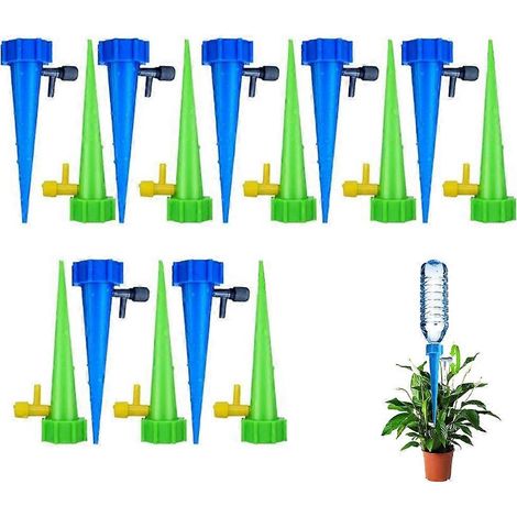 Robinet d'arrosage automatique réglable pour plantes, avec vanne de régulation de débit lent, convient aux plantes d'intérieur et d'extérieur - Lot de 15 (1/5)