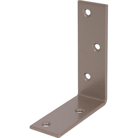 Équerre de poutre DURAVIS® 75 x 100 x 30 mm, à pattes inégales, matériau : Acier, bleu zingué, surface : beige nacré RAL 1035