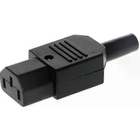 IEC 320 C13 Buchse, wiederanschließbarer Netzstecker, 3-polig, 10 A / 250 V (1/4)