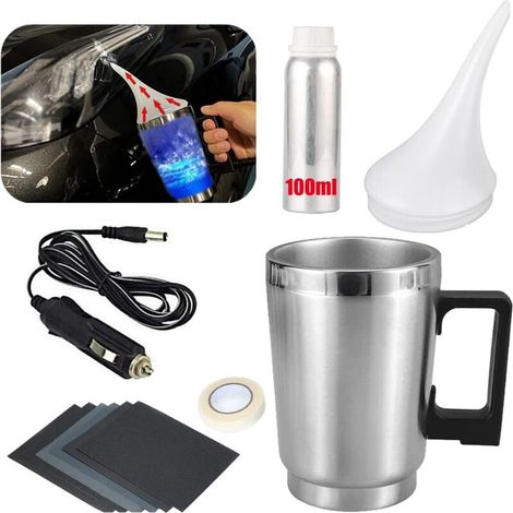 Renovateur Phare,Renovateur Phare Voiture 100 ml,Kit Renovation Phare Voiture,Kit Polissage Phare Voiture,Kit Restauration Phare de Voiture pour Oxydation/Jauni/Rayures/Flou (1/5)