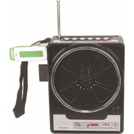 Trade Shop - MINI CASSA SPEACKER MIT RADIO FM PORTA USB LETTO SD MP3 AUDIO MUSICA - (1/3)