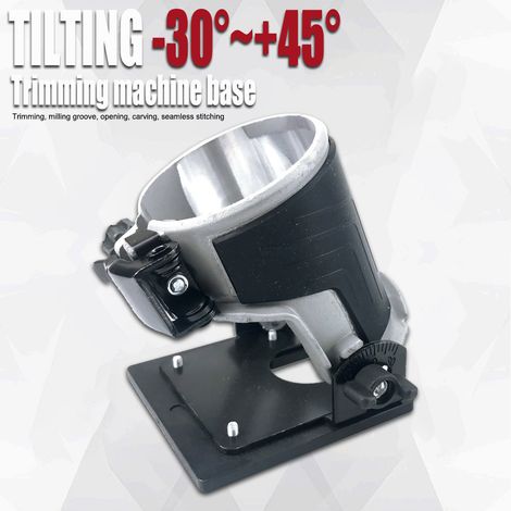 Couvercle de coupe-bordures en alliage d'aluminium à angle réglable pour outils multifonctionnels de travail du bois. (1/5)
