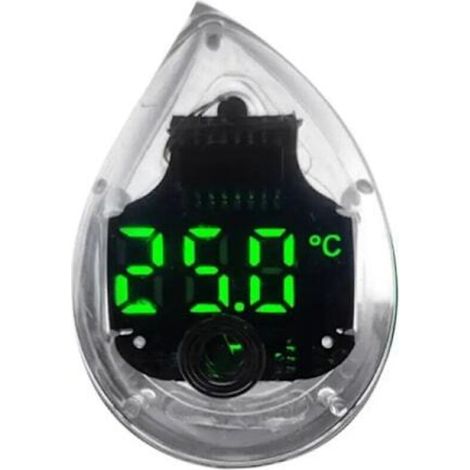 Mini thermomètre pour aquarium, haute précision, affichage numérique LCD, autocollants externes, mesure de la température de 0 à 99,9 °C, accessoires pour aquarium, couleur transparente (1/5)