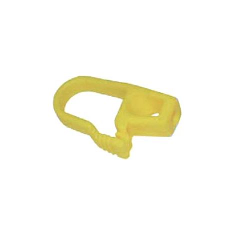 GANCIO SICURFIX IN PVC PER CORDA ELASTICA- - mm.15x35x70h. - 50 pezzi