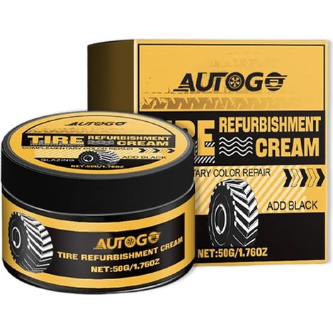 AUTOGO Autoreifen-Pflegecreme – Macht den Reifen glänzend, schützt, wirkt der Hautalterung entgegen und beugt Rissen vor (1/5)