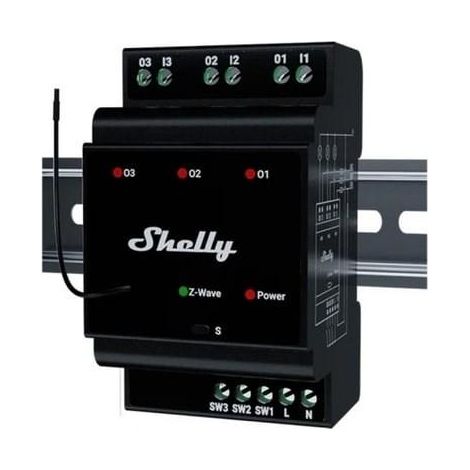 Shelly Wave PRO 3 EU LR contrôleur intelligent blanc