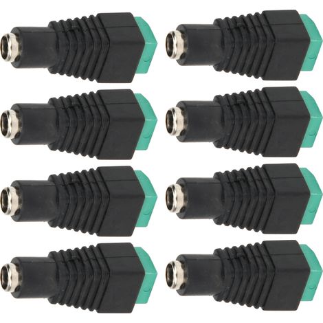 Lot de 100 adaptateurs secteur femelles pour moniteur, caméra et accessoires, connecteurs industriels (1/5)