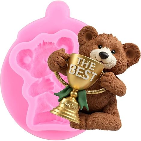 Teddybär-Silikonform für Fondant und Schokoladenmasse (1/3)