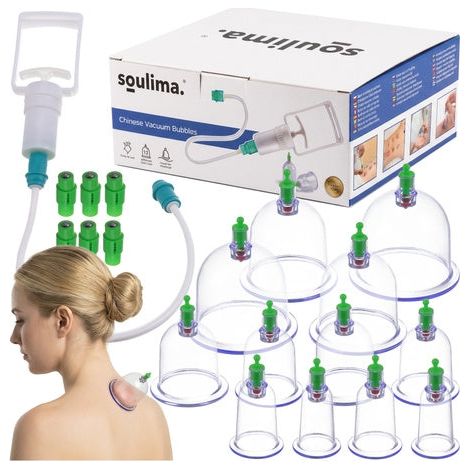 Kit de ventouses sous vide 12 ventouses sans feu avec pompe